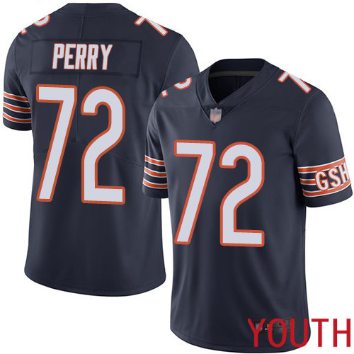 Chicago Bears Limited Navy Blue Youth William Perry Home Jersey NFL Football 72 Vapor Untouchable